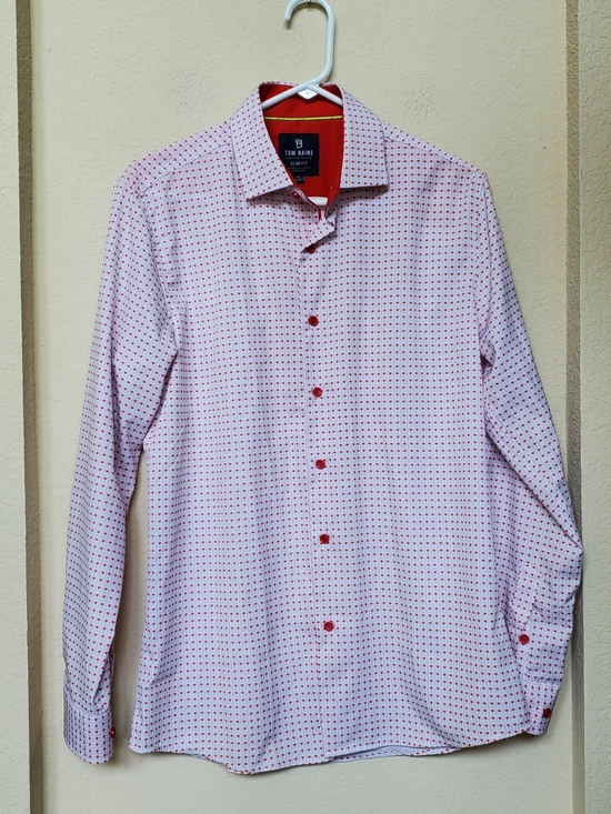Tom Baine Other - Tom Baine Wine Glass Print Slim Fit Shirt. Size 15-15 1/2